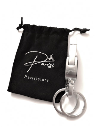 Parisi Armband - Geflochtenes Schwarzes Lederarmband - Magnetverschluss - Damen - Mann - Herren - Inkl. Weiße Schmuckschachtel