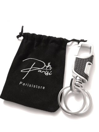 Parisi Armband - Geflochtenes Schwarzes Lederarmband - Magnetverschluss - Damen - Mann - Herren - Inkl. Weiße Schmuckschachtel